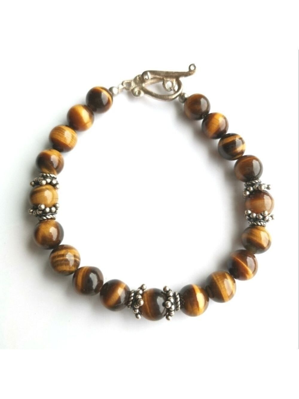 Vintage tiger's eye bead bracelet
